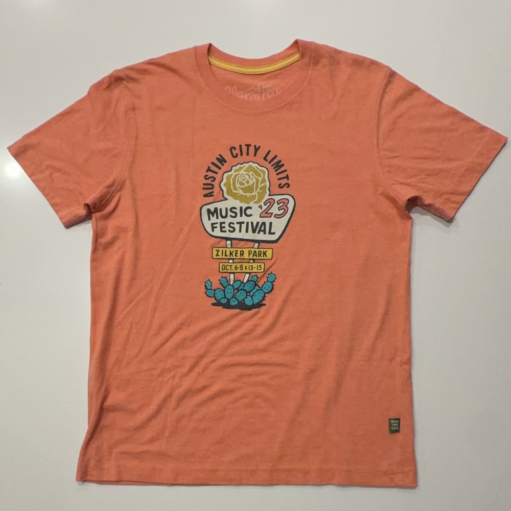 Howler Bros Austin City Limits 2023 Music Festival Graphic T-Shirt Mens XS
